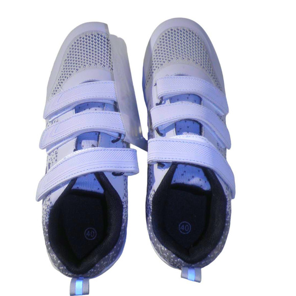 Unisex Road Bike Cycling Shoes 3 Straps, Delta Cleats for Indoor Use, Sz 7, Gray - Picture 8 of 12